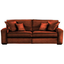 Duresta Trinity Grand Sofa Polka Burnt Orange